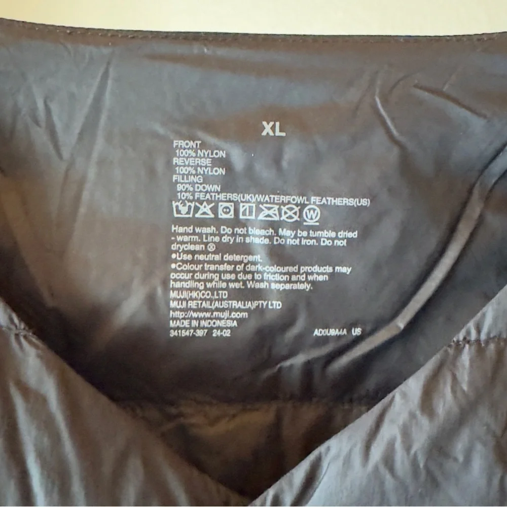 Muji Men's Lightweight Down Collarless Jacket - Picture 5 of 11